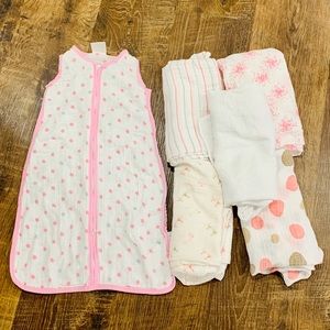 Aden + Anais swaddling set